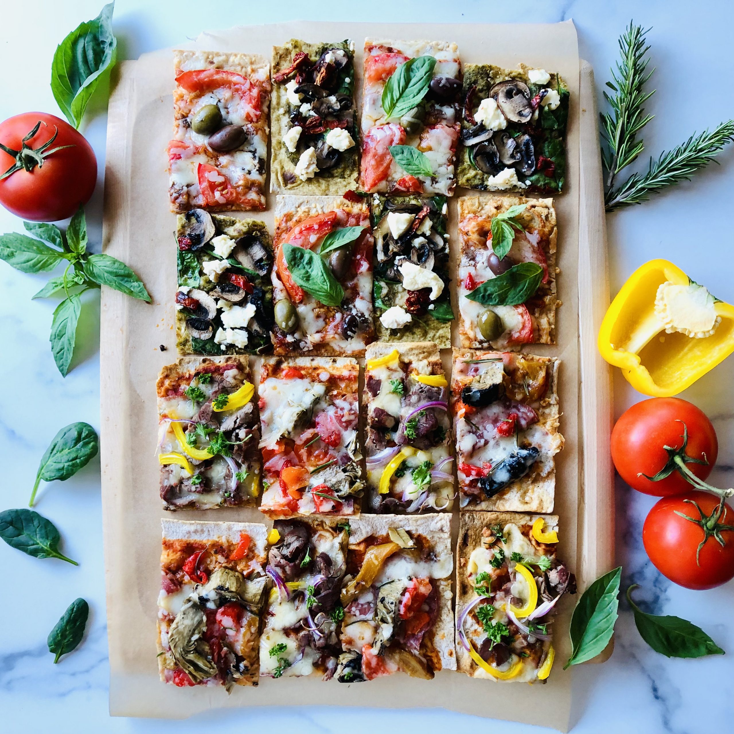 Easy Thin Crust Pizzas With Lavash Bread Cupboard Diaries